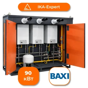 Газовый котел наружного размещения 90 кВт тройной Baxi ТГН-ИКА-Эксперт-1-90-BE31-KSD-HSBN